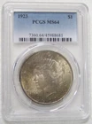 1923 P Silver Peace Dollar PCGS MS 64 - Actual Coin (8681) Guide $110