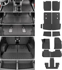 Floor Mats Cargo Mat Cargo Liners Trunk Backrest Mat For 2017-2023 GMC Acadia