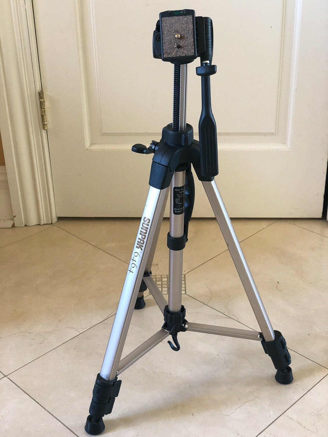 Sunpak 6464 Video/Photo Aluminum Tripod with Retractable Leg Spikes eBay