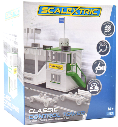 Scalextric Classic Control Tower 1/32 Slot Car Track Scenery Accessory C8189 - 第 1/4 張圖片