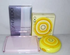 SHISEIDO FOUNDATION CASES- LIMITED EDITION CASE & WHITE LUCENT CASE SET OF 2