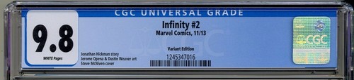 Infinity 2 CGC 9.8 McNiven Variant Avengers Thanos Black Order X-Men Thor Namor - Picture 2 of 9