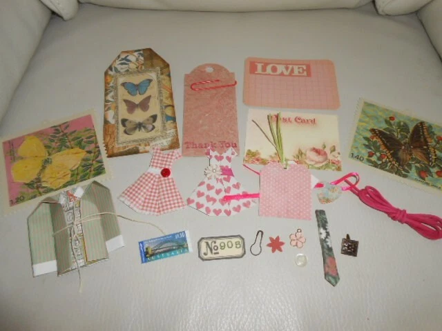 MIXED PAPER TOPPERS EMBELLISHMENTS CRAFT SCRAPBOOK CARD MAKING