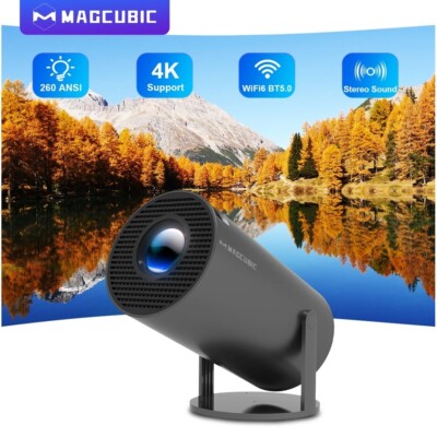 Magkubischer Projektor android11 4k 1280*720p hy300 pro dual wifi 260ansi 5,0 