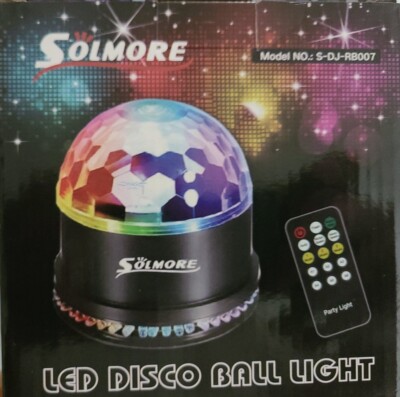 Disco Party Lights Strobe Led Projector DJ Ball Sound Activated Bulb Dance Lamp 