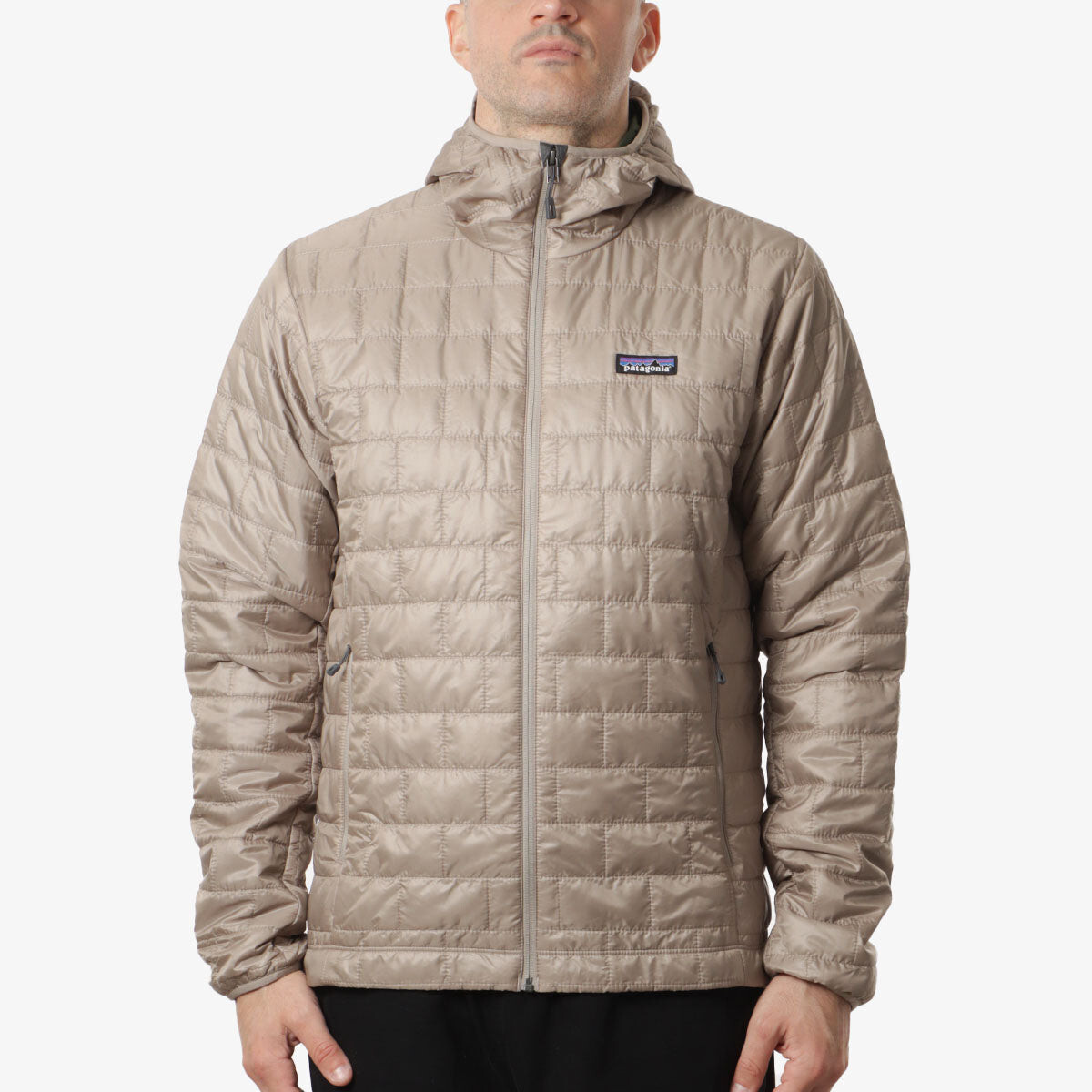 Patagonia Men's Nano Puff Hoody Jacket Seabird Grey 84222