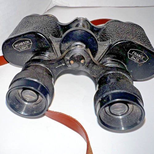Mohrson Light Field Binoculars 8 x 25 France Vintage 1930-1940s - Picture 2 of 5