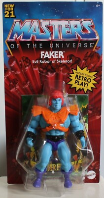Mattel Masters Of The Universe FAKER Evil Robot of Skeletor Retro