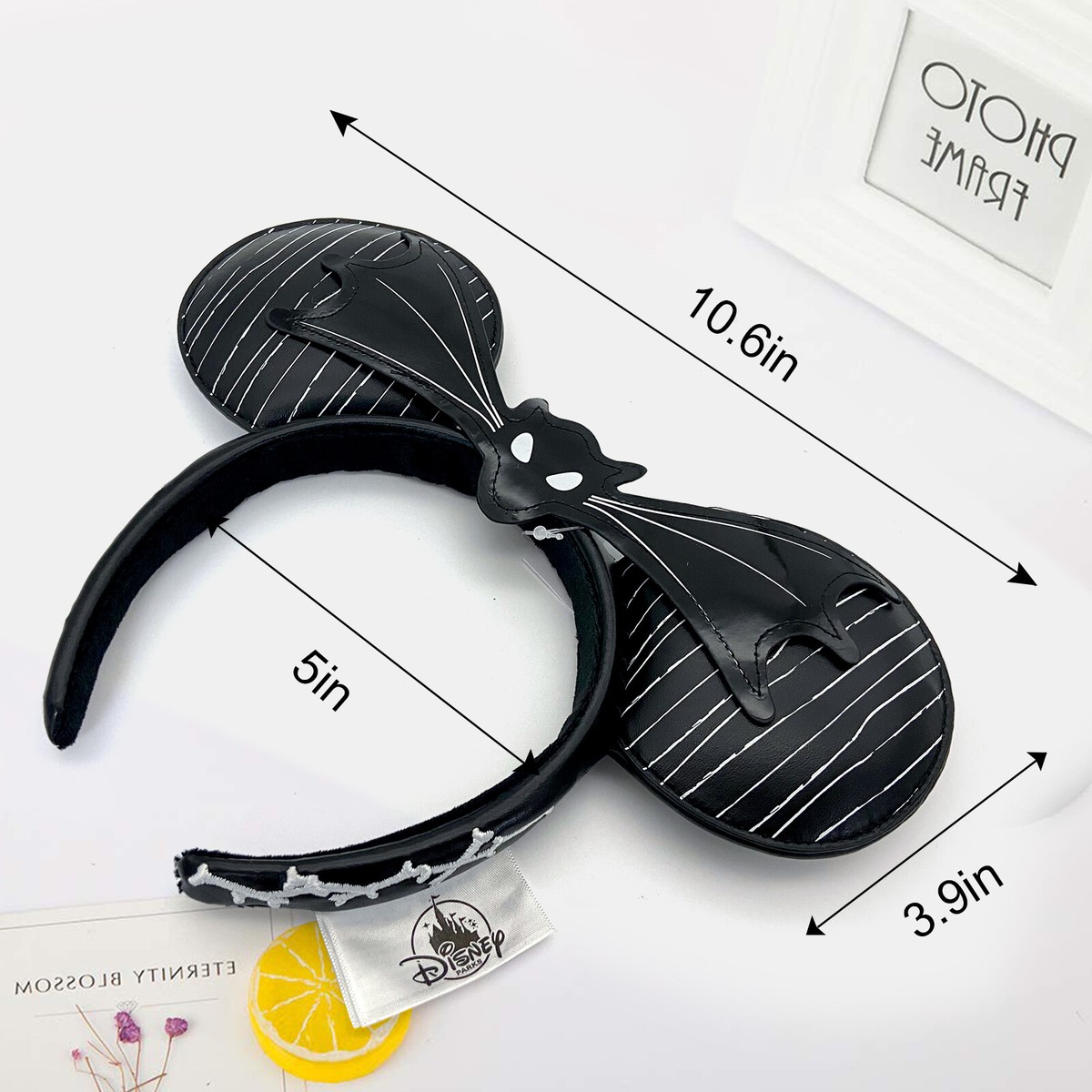 Disney Parks Nightmare Before Christmas Black Bat Wing Minnie Mouse Ear Headband The Nightmare Before Christmas Disney-Parks Minnie Mouse Bat  main image 3