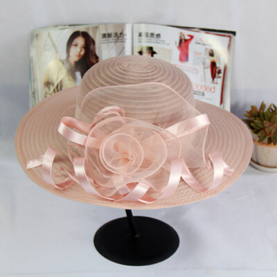 Womens Wide Brim Kentucky Derby Church Hat Fascinator  display picture 1