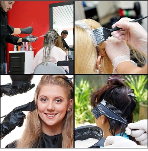 KIT TINTURA SPAZZOLA CAPELLI COLORE TINTA APPLICATORE SALONE PARRUCCHIERE - Foto 7 di 7