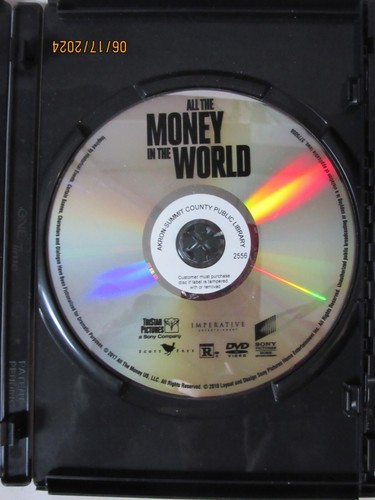 All The Money In The World (DVD & Case) Plummer Wahlberg 2017 VG - Picture 3 of 3