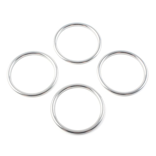 Borde de anillo interior plateado para salida de aire acondicionado para Audi A1 S1 8X 2010-2018 - Imagen 3 de 8