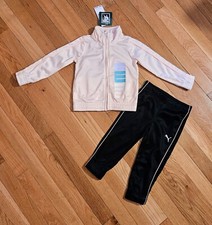 NEW PUMA Toddler Girl Full-zip Jacket  Jogger Pant Tracksuit Set, Pink 2T 