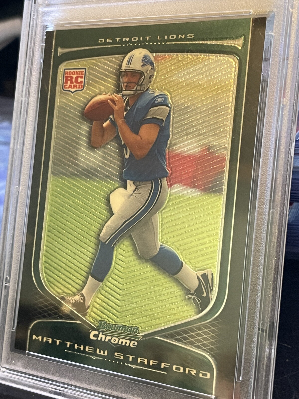 2009 Bowman Chrome 111 PSA 10 Matthew Stafford GEM MINT Los Angeles Rams Georgia