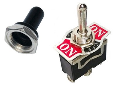 1 PC SPDT HEAVY DUTY TOGGLE SWITCH 20AMP@125V - SOFT RUBBER COVER # 66-1850/5002