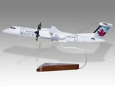 De Havilland Dash 8-Q400 Air Canada Express Desk Wood Airplane Model Small 1/100