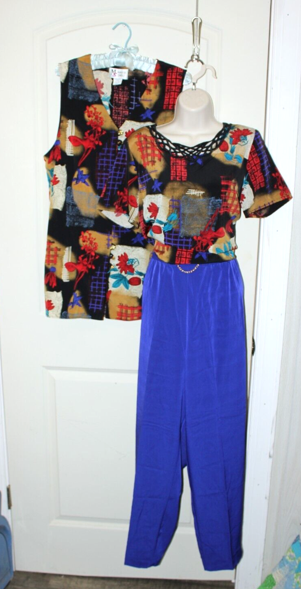 その他 maggy 3) Vintage 90s Granny Clothes Outfit Maggie Sweet Size M Criss