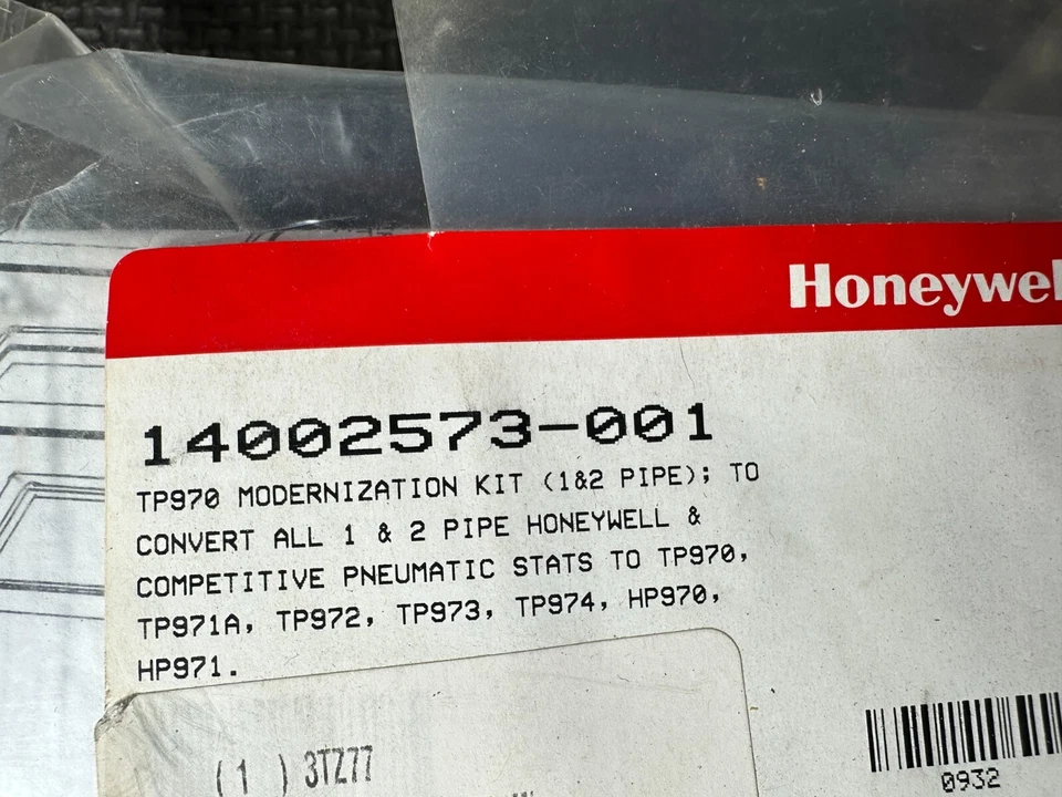 Kit de modernización Honeywell TP970 1&2 tubo termostato neumático Foto 2 de 3