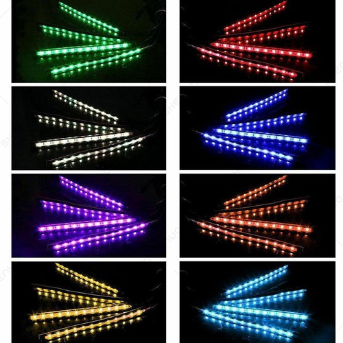 Lámpara interior para piezas de automóvil debajo del tablero asientos reposapiés iluminación interior música RGB LED - Imagen 6 de 12