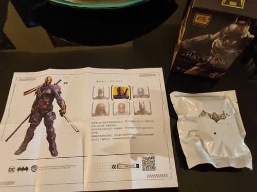 BATMAN ARKHAM KNIGHT F5 - DEATHSTROKE ACTION FIGURE MODEL KIT 10 CM DC COMICS - Foto 3 di 7