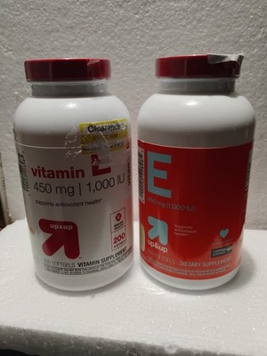 Pair Of Up & Up Vitamin E 450 mg 1,000 IU - 200 Softgels New Sealed 
