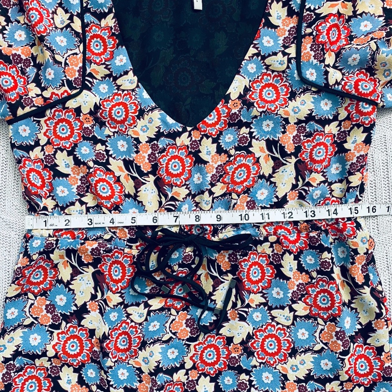 BCBGeneration red retro floral pattern dress - image 8