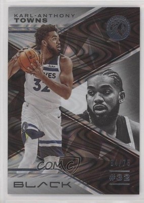 2022-23 Panini Black Silver /75 Karl-Anthony Towns #60 1gs7