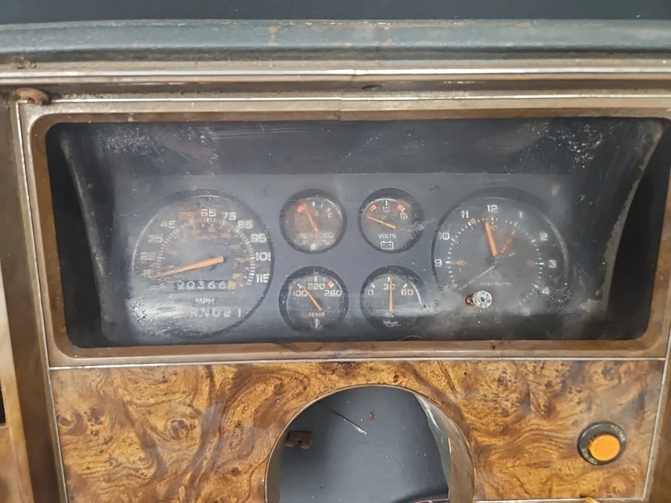 Chevrolet Malibu El Camino Monte Carlo 1982 1983 1985 cuadro de instrumentos Foto 2 de 4