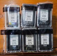 6 Empty Genuine Canon Ink Cartridges 245XL 275 276