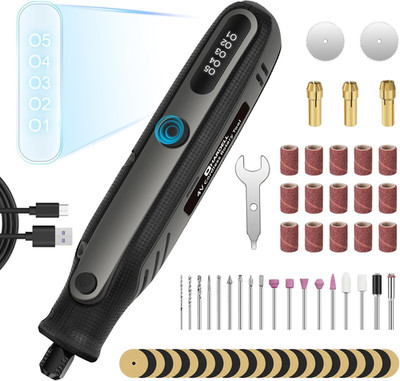 Mini Cordless Rotary Tool 4V, 5-Speed Rotary Tool Kit with 69 Accessories, Power