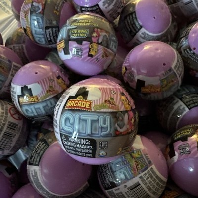 Orb Arcade City Ville Lot of 5 Sealed Blind Capsules Purple NEW