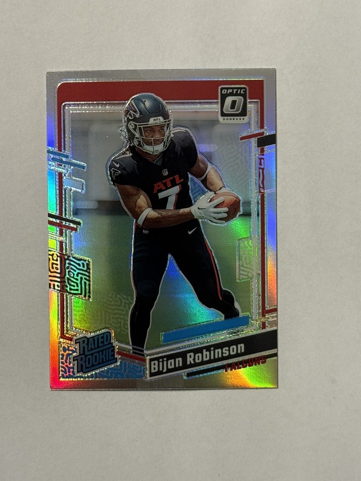 2023 Panini Donruss Optic - Rated Rookie Bijan Robinson #206 Holo Prizm (RC)