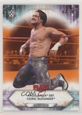 2021 Topps WWE Raw Orange 3/50 Angel Garza def Cedric Alexander #17 fm0