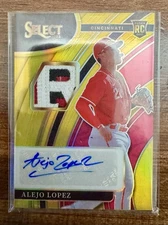 2022 Select Alejo Lopez RPA /10 Gold Rookie Patch Auto Cincinnati Reds