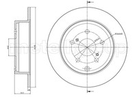 2X Metelli Bremsscheibe 23-0771C FüR Toyota