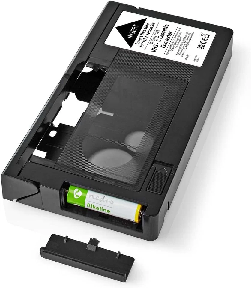 Nedis Convertidor VHS - Conversión: VHS-C a VHS - Plug and Play - Negro - Imagen 4 de 4