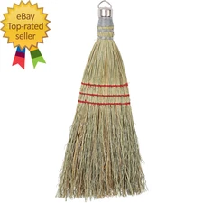 Whisk Broom  Metal Hang Ring  Natural  1 Count