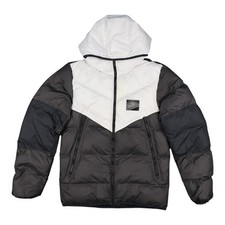 Nike Jacket men SMALL Black Air Max Puffer Storm-FIT Windrunner hooded Size S