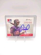 Elvis Andrus Signed IP 2006 Just Autographs Preview Rc Braves Rookie Card Auto. rookie card picture