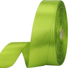 1 Inch x 50 Yards Light Green Satin Ribbon Gift Wrapping Crafts Floral Hair