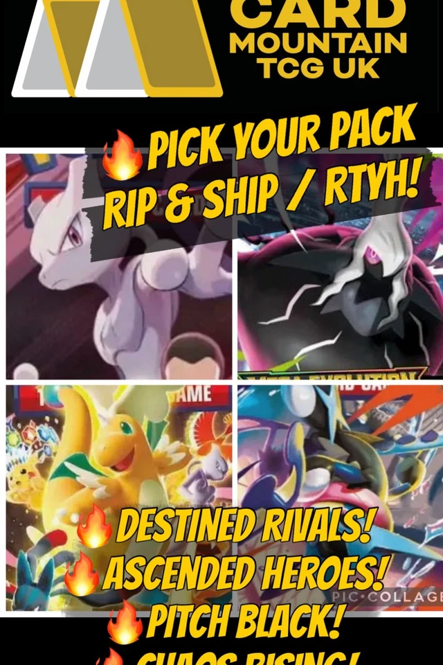 PICK YOUR PACK! Destined Rivals, Pitch Black, Chaos Rising & more!