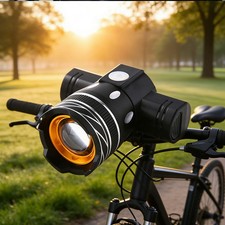 2Sets USB Rechargeable LED Bicycle Headlight Bike Front Rear Lamp Cycling Ligh5A