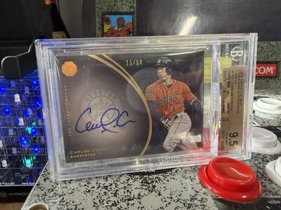 2017 Topps The Mint Carlos Correa #FACC Franchise Auto Purple /50 BGS 9.5 GEM MT