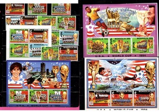 Mongolia tow stock pages World Cup set (1328
