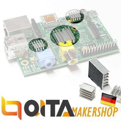 3 Stück Kühlkörper für Raspberry Pi Kühler Cooler Kühlkörper RP02004