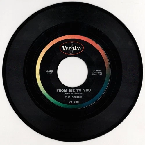 THE BEATLES From Me To You/Thank You Girl 45 / VEE JAY 522 Oval VG++