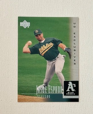 2001 Upper Deck EXCLUSIVES SILVER Josue Espada #34 SP Numbered /100 RARE RC