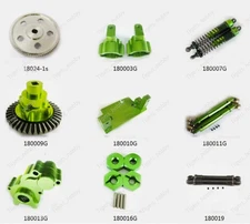 Aluminum alloy metal Upgraded Parts For 1:10 HSP 94180 Rock Crawler RC Car green