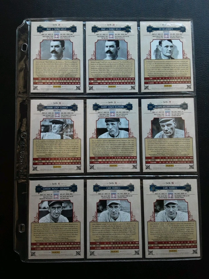 Lote de 40 Salón de la Fama Panini Cooperstown 2012 cristal rojo SP/399 sin dobles Foto 4 de 4